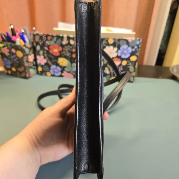 KATE SPADE Convertible Black Grain Leather Mikka Grove Street Crossbody Bag - Picture 4 of 9